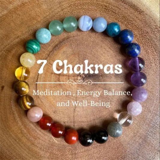 Pulseiras Femininas com PedraS PreciosaS Olho de Tigre e Ametista 7 Chakras