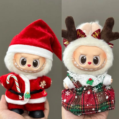 Roupas para Labubu: Conjunto de Cervos de Natal