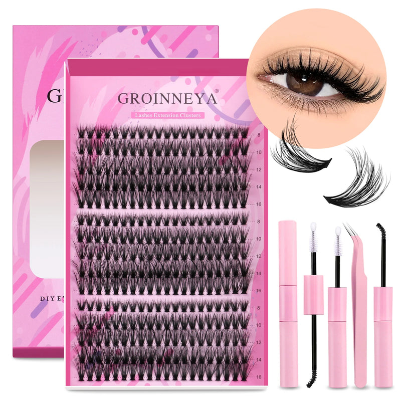 Kit de Extensão de Cílios Groinneya