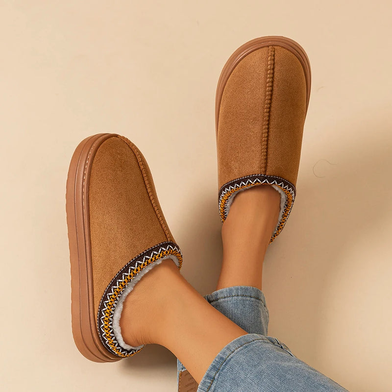 Chinelo Feminino Moda Pele Fuzzy Antiderrapante