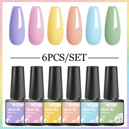 Unhas de Gel Polonês Definir Kits de Base Top Coat Verniz Soak Off Gel UV LED Semi Permanente