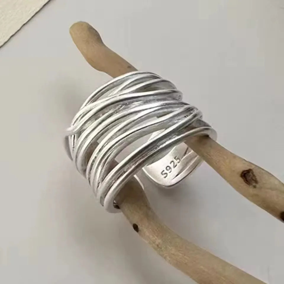 Anel de Prata Esterlina 925 - Luxo e Alta Qualidade