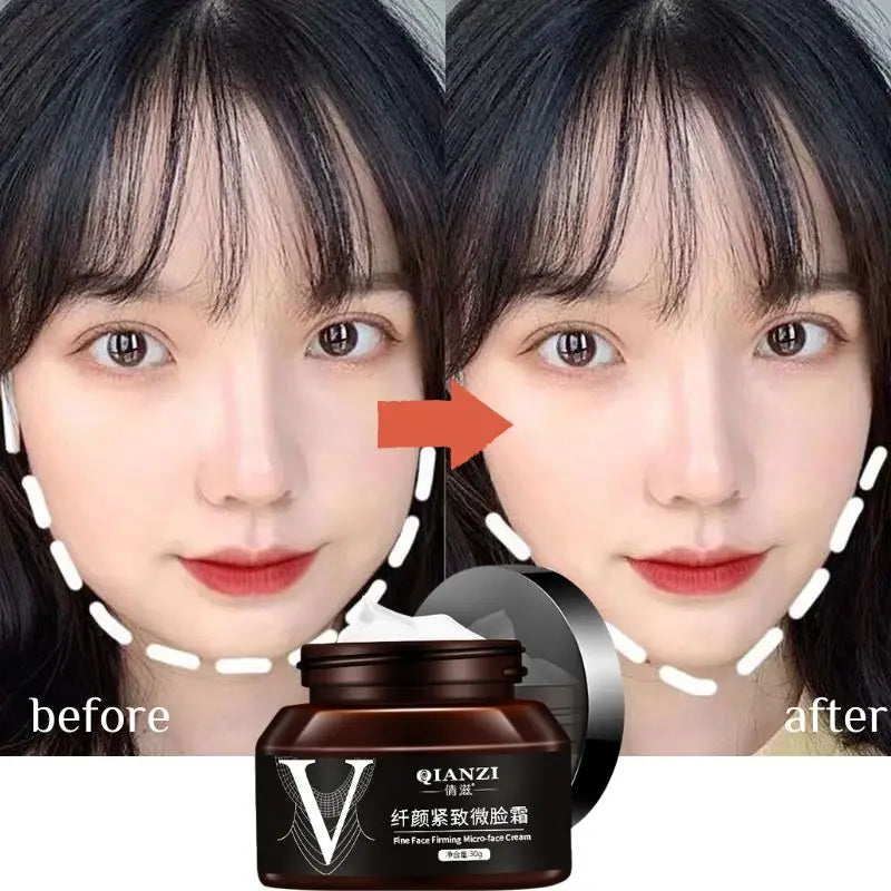 Creme de Emagrecimento Facial em forma de V, Remove Linhas do Pescoço
