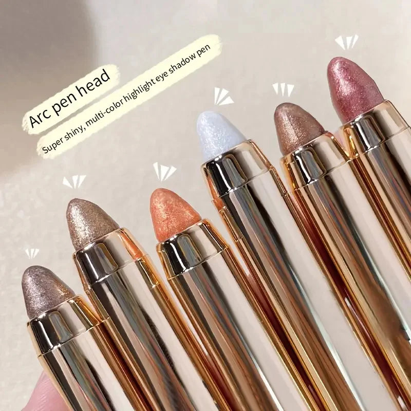 Sombra em Bastão Dupla Face - Caneta Iluminadora com Glitter Perolado e Acabamento Fosco