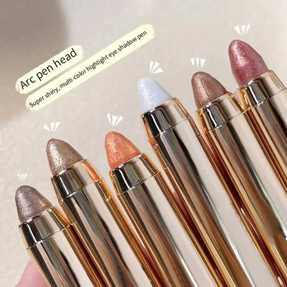 Sombra em Bastão Dupla Face - Caneta Iluminadora com Glitter Perolado e Acabamento Fosco