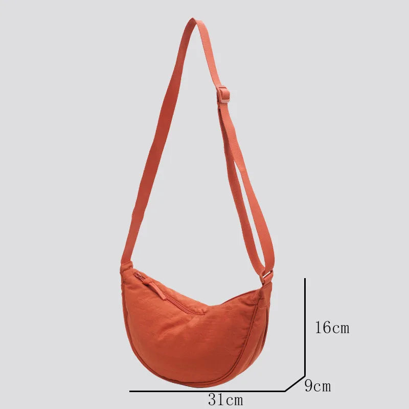 Bolsa Casual de Nylon Hobos Crossbody - Estilosa, Leve e Prática