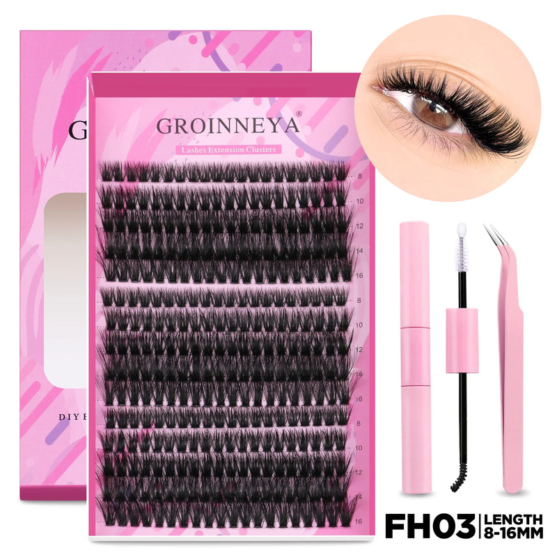Kit de Extensão de Cílios Groinneya