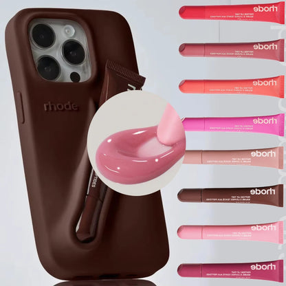 Capa Protetora para Telefone com Protetor Labial para iPhone