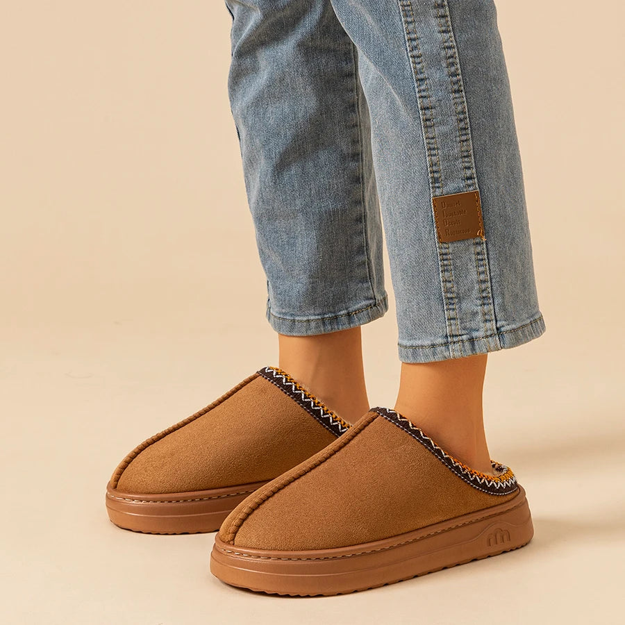 Chinelo Feminino Moda Pele Fuzzy Antiderrapante