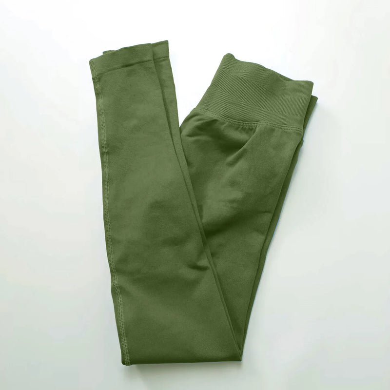 Leggings Esportivas sem Costura de Baixo Impacto