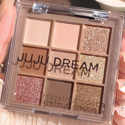 Paleta de Sombras Efeito Matte Cintilante e Aveludado