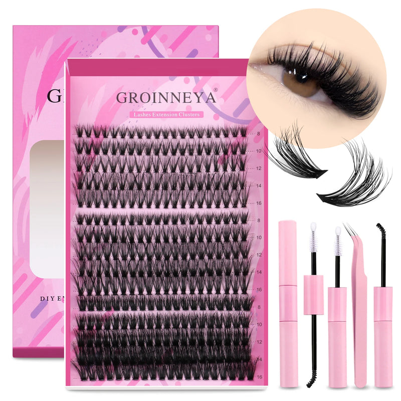 Kit de Extensão de Cílios Groinneya