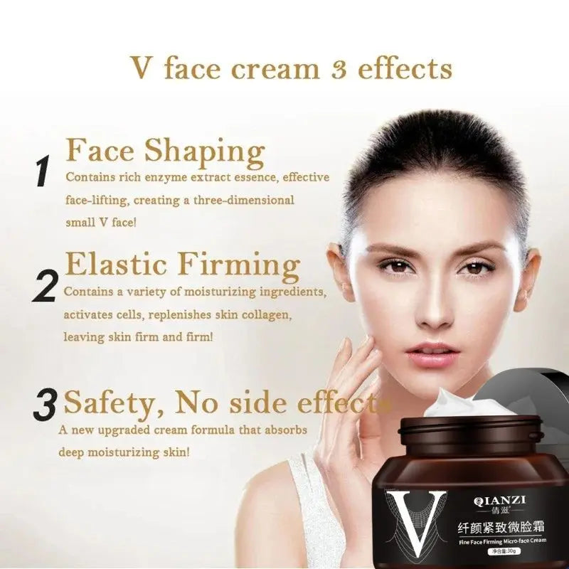 Creme de Emagrecimento Facial em forma de V, Remove Linhas do Pescoço