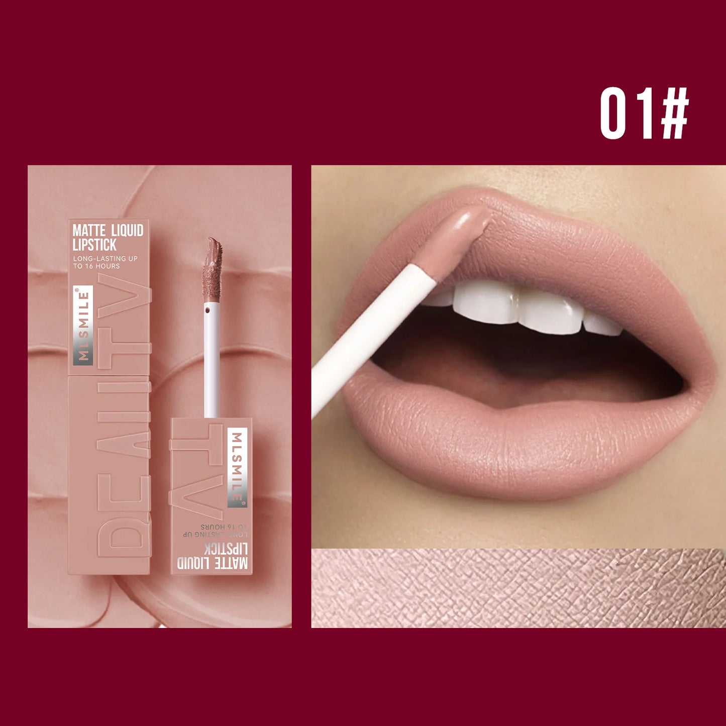 Esmalte Labial Líquido MLSMILE Copo Antiaderente