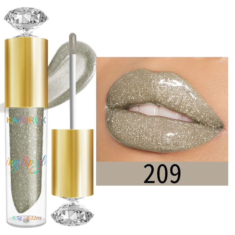 Hidratante Labial Diamante Brilhante 9 Cores