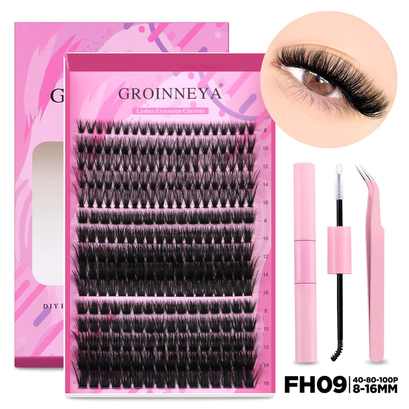 Kit de Extensão de Cílios Groinneya