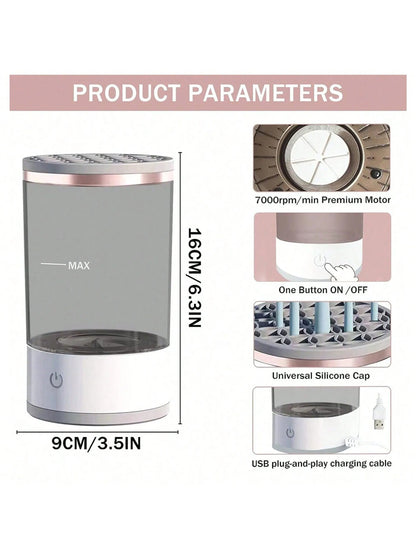 Máquina Elétrica de Limpeza de Pincéis de Maquiagem