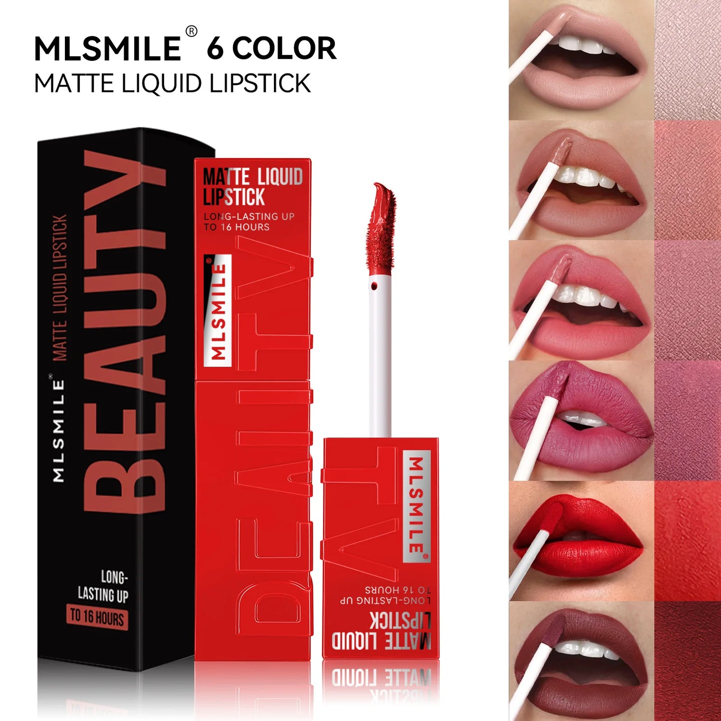 Esmalte Labial Líquido MLSMILE Copo Antiaderente