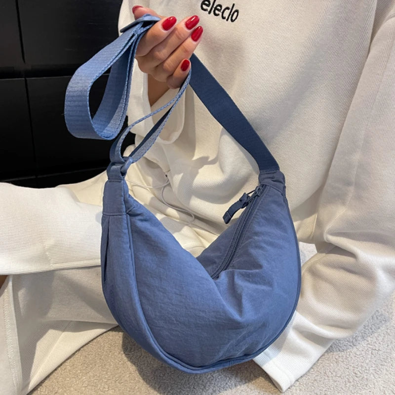 Bolsa Casual de Nylon Hobos Crossbody - Estilosa, Leve e Prática