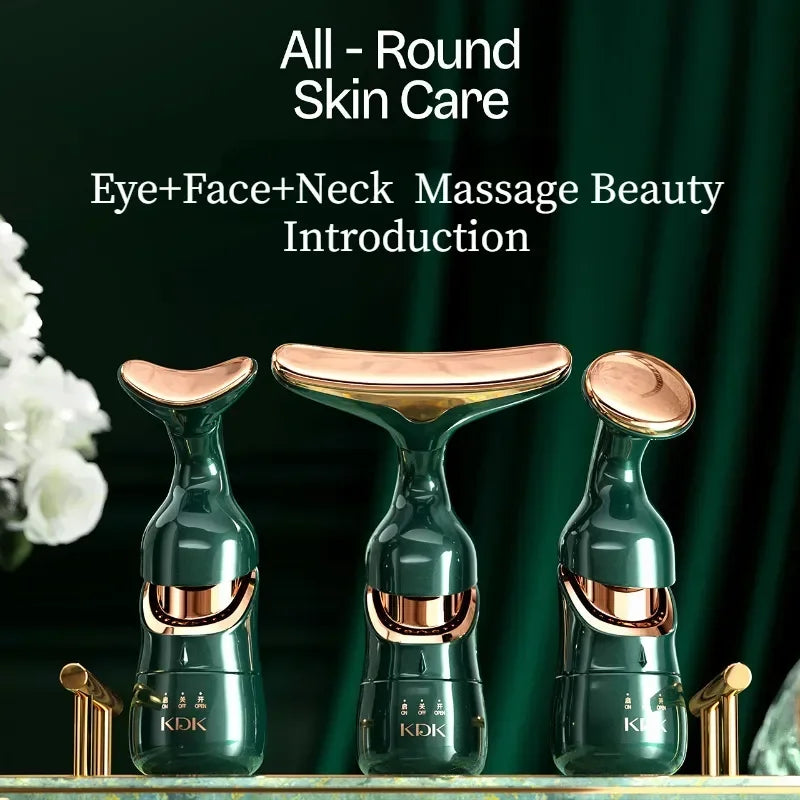 Massageador Facial 3 em 1 Anti Rugas e Anti Envelhecimento