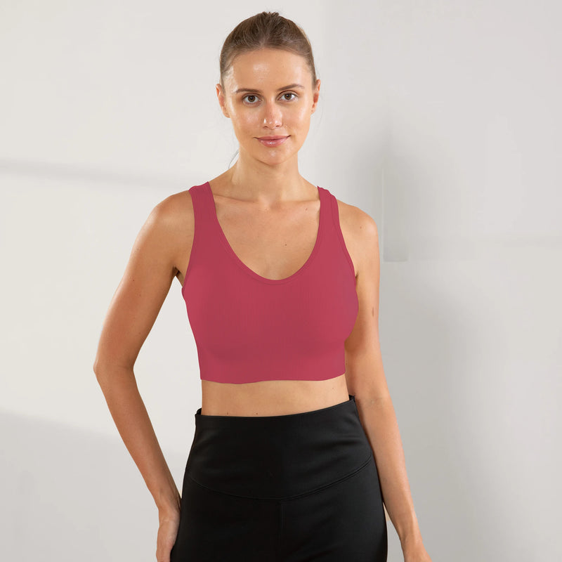 Top Sem Costura Feminino- Sem Bojo Fitness Academia