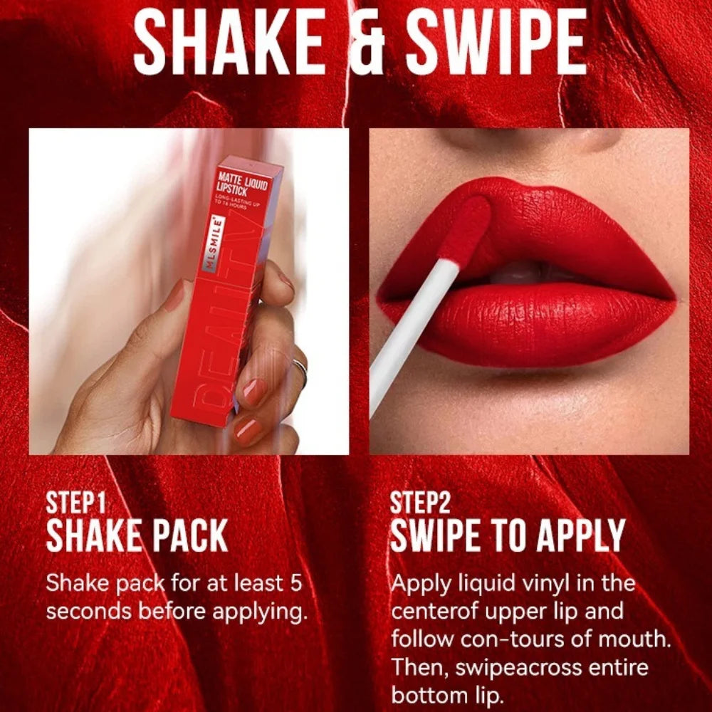 Esmalte Labial Líquido MLSMILE Copo Antiaderente