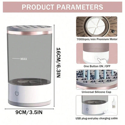 Máquina Elétrica de Limpeza de Pincéis de Maquiagem