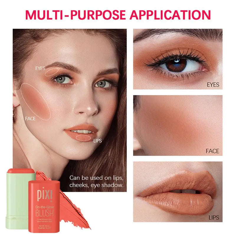 Novo Blush Pixi Bastão 3 em 1 Bochecha, Olhos e Lábios