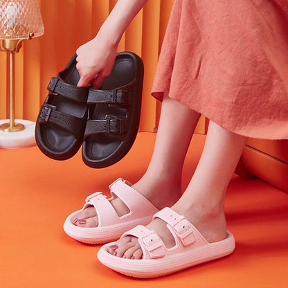 Chinelo Moda Fivela Grossa Plataforma - Super Confortável, Flexível e Excelente para o dia