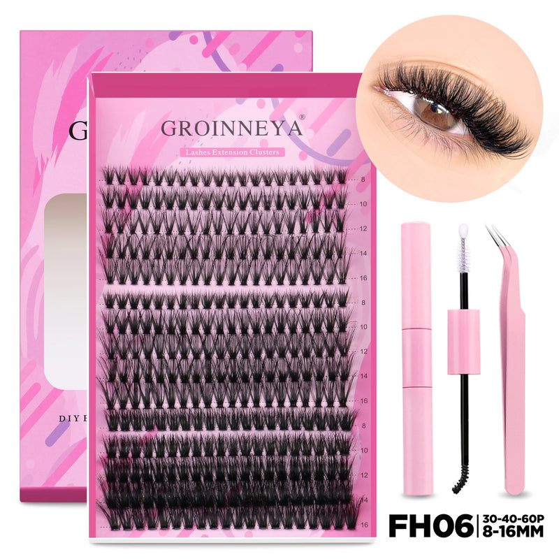 Kit de Extensão de Cílios Groinneya