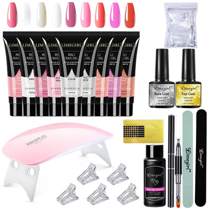 Kit Alongamento de Unha Polygel Cabine Gel Molde F1
